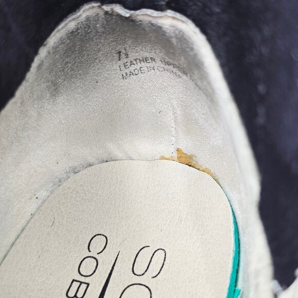 Soho Cobbler Suede Ankle Booties Black 7.5 - Picture 9 of 10